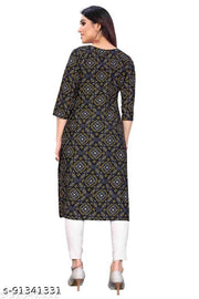 KILLARI Women Printed Straight Kurtis (Combo of 2)