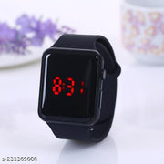 Square Black Dial Led Watch for Boys & Girls Digital Watches for Kids