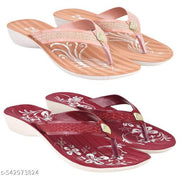 Elasa lightweight & comfortable flip-flop & slipper for women/girls - Pack of 2