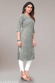 Women Printed Crepe Kurtis combo of 2