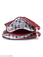 GUKA Wallet For Women / money organizer / women clutch / 3 zip compartments / multi compartment wallet