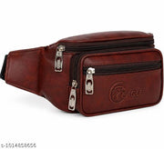 Latest Men Women Leather Waist Pack Travel Bags For Money|Belt|Cards |Mobile| Documents| Kit|Books and Bills Dairy Pouch Cross Side Bag For Men Women .With Belt Stylish Small Luggage Accessories Beg, fanny Hiking Camping pouch