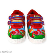 Coolz Kids Stylish Casual Comfortable Lightweight Shoes Dino Red for 1-4 Years Boys and Girls