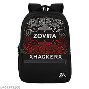 ZOVIRA Xhackerx Bag with 2 Secret Pockets, 28 litres Large Size with Laptop Backpack, Black
