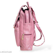 Backpack for Girls Women PU Leather Travel Bags Pithu Bag (LDPT01P)