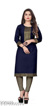 Stylelist Lace Border straight kurti for women and girls