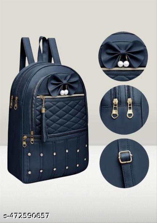 Women’s Stylish School, College & Travel Backpack | Lightweight Daily Use Bag | Quilted Multi-Pocket Casual Bag