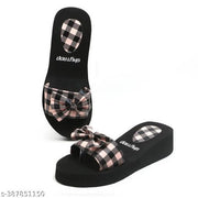 Skytrap Pink, Black Nubuck EVA Fancy Stylish & Comfortable Extra Soft Slippers Flipflop for Women & Girls Combo of 2
