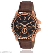 LORENZ Brown Watch and Wallet Combo for Men & Boys |CM-1054WL-BRN