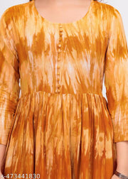 Anarkali Tie Dye Printed Kurti
