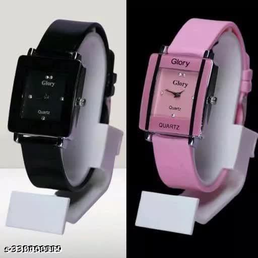 Women Analog Watches square Dial Watch combo