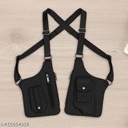 SALE PRICE LIVE!!Tactical Crossbody Shoulder Holster Bag Unisex Chest Harness Sling Bag easy Adjustable Crossbody bag vintage look for india (Black)