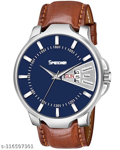 Spencher Date & Day Function Analog Watch For Men & Boys