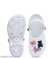 trendy ladies clogs white color