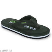 DOCTOR EXTRA SOFT D-32-Olive Men's Orthopaedic Diabetic Comfort Daily Use Slippers & Flipflops