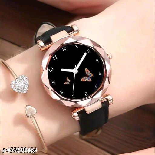 Butterflyy Dial Analog Watch For Womens