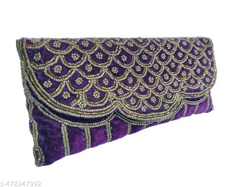 Bridal Clutches for women  (Pattern may vary based on availability)