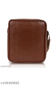 Leather Brown Office/Travel Casual Crossbody Bag For Men