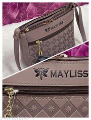 Gorgeous stylish women Lavender PU sling bags/Premium PU leather sling bags for women/Small sling bag/Full handwork bag/Party wear and wedding bag for women
