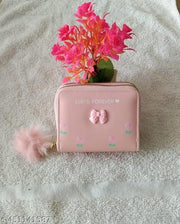 Small Double Chain Wallets with Credit Card Holder for Women and girls, Front Designs may very
