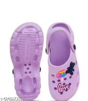 trendy ladies clogs purple color