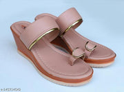 Readyway women,s solid toe-ring heel