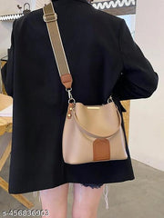 Luxury Designer Women's Crossbody and Shoulder Bags - Large Capacity PU-Leather Handbags Travel Bucket Bags for Ladies