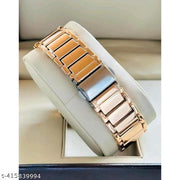 Medboo Square Silver Dial Rose Belt Ladies And Women Watch