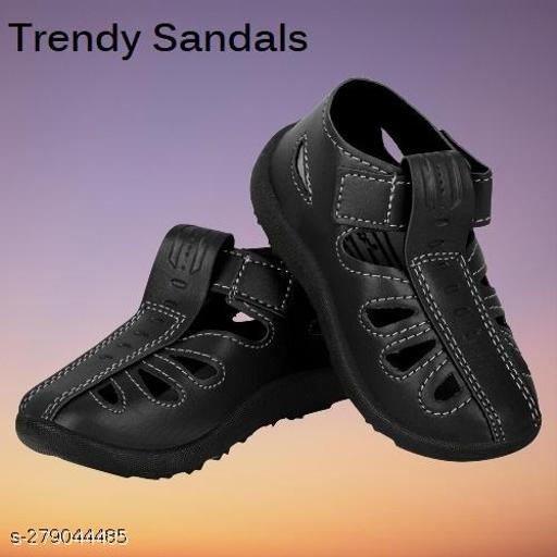 Kids velcro BLACK Color Casual Sandals For Boys & Girls.
