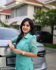 Printed Collar Kurti