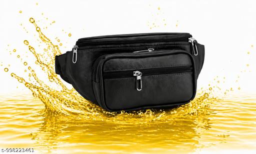 Premium Waterproof Waist Bag for Men & Women | Multi Pocket Travel Sling Belt Bag | Adjustable Strap