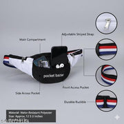 Pocket Bazar Fashion Waist Bag | 5 Zipper Pocket | Daily & Travel Use