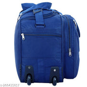 Unisex Travel Luggage Bag - (54 Cm) Expandable Flat Folding Travel Duffel Bag/Duffel Strolley Bag With 2 Smooth Spinner Wheels