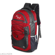 35 L Casual Waterproof Laptop Bag/Backpack for Men Women Boys Girls/Office School College Teens & Students (Red ,grey)