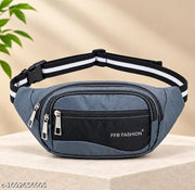 Stylish Waist Bag for Men & Women / Multiple Zipper Pocket Belt Bag / Unisex waist bag