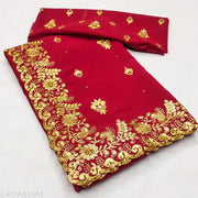 Beautiful Georgette saree for women with blouse