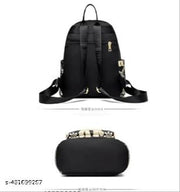 New Womens Korean Bags | Women's trending backpack | Black women's backpack | Women's travel backpack | Backpack for office | ( BLACK )