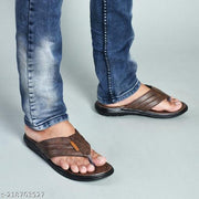 CALIBREL Men Brown Slippers | Slipper for men | Sandals for Men| Casual Sandals | Stylish, Comfortable & Durable | Men's Flip-Flops | Trendy men's footwear | Chappal for men | for Daily & Occasion