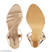 MOSAC  Fancy Casual Pencil Heels For Women & Girls | Platform Heels | Kitten Heels Sandal