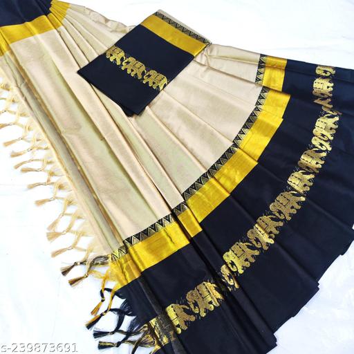 Hathi Saree (Elephant Design) Cotton Silk Saree