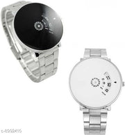 Bolun White And Black Dial Stainless Still Friday Watch For Women And Men Watch
