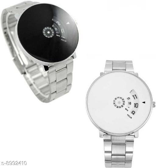 Bolun White And Black Dial Stainless Still Friday Watch For Women And Men Watch