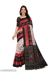 Kanooda Prints Art Silk Fancy Ikatt Print Saree