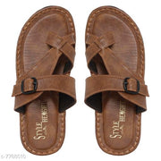 Trendy Men's Brown Flipflops
