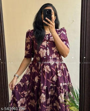 New Stylish Printed Anarkali Kurta