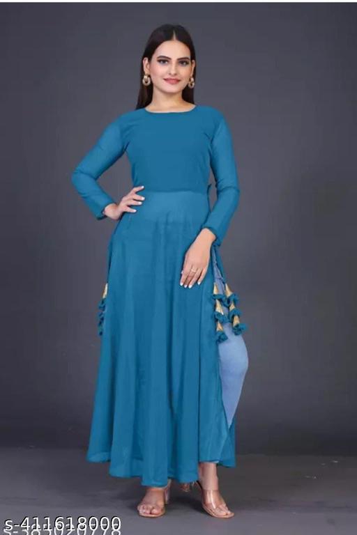 Nyra Cut kurti , Georgette kutti , kurti for jeans , Straight kurti , fancy kurti , kurti for women