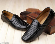 Men's stylish black juti loafers shoes for formal and casual wear RK2110_Black