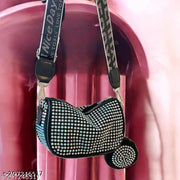 Fantastiqo Sparkling Rhinestone Crossbody Bag with Detachable Coin Purse - Trendy & Versatile!