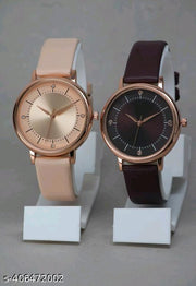 Best Quality Festive Season Flower Designer Round Dial Attractive Leather Belt Women Watches Combo Pack of 2 Watches combo for women stylish girl watches combo pack of 2 analog watches combo wrist watches combo watches for girls stylish watches Set