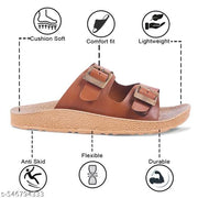 Bersache Extra Soft Classic Casual Chappal with  Regular wear with Ultra Soft & Flexibility Technology Sandals for Men's  (Rust)